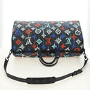 LOUIS VUITTON Eclipse Graffiti Keepall Bandouliere 50 Bag M21384 Auth 181959SM-8