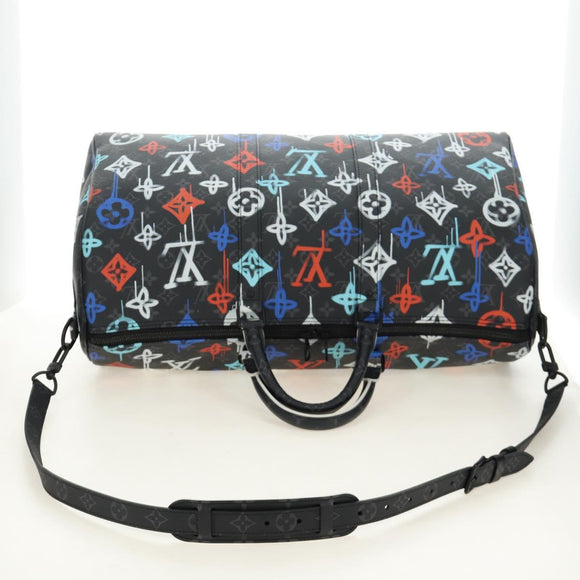 LOUIS VUITTON Eclipse Graffiti Keepall Bandouliere 50 Bag M21384 Auth 181959SM