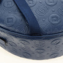 GUCCI Sherry Line Double G Backpack Leather Navy Silver Red 752358 Auth 181963M-18