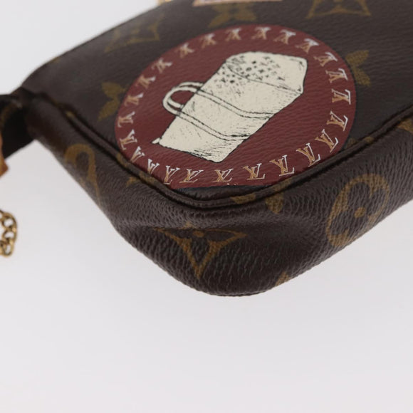 LOUIS VUITTON Monogram Patch Mini Pochette Accessoires Beutel M95804 Auth 181966V