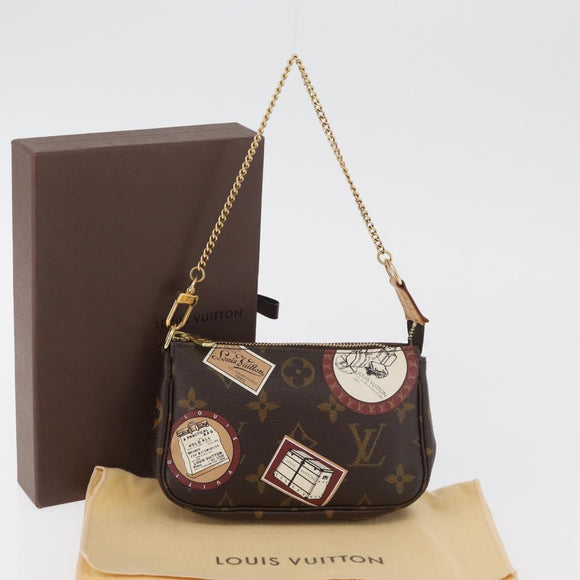 LOUIS VUITTON Monogram Patch Mini Pochette Accessoires Beutel M95804 Auth 181966V