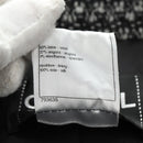 CHANEL Mantel Wolle Schwarz CC Auth 181967V-10