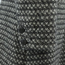 CHANEL Mantel Wolle Schwarz CC Auth 181967V-7