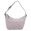 GUCCI GG Canvas Shoulder Bag Lavende Silver 32160 Auth 181980A-1