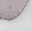 GUCCI GG Canvas Shoulder Bag Lavende Silver 32160 Auth 181980A-15