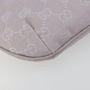 GUCCI GG Canvas Shoulder Bag Lavende Silver 32160 Auth 181980A-16