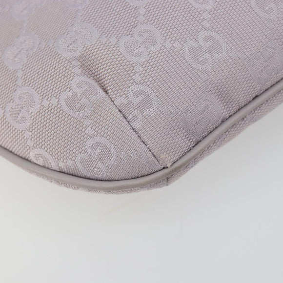 GUCCI GG Canvas Shoulder Bag Lavende Silver 32160 Auth 181980A