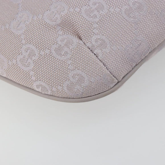 GUCCI GG Canvas Shoulder Bag Lavende Silver 32160 Auth 181980A