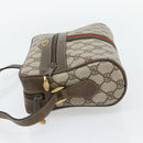 GUCCI GG Supreme Web Sherry Line Bag PVC Beige Gold 56 02 004 Auth 181982-3