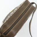 GUCCI GG Supreme Web Sherry Line Bag PVC Beige Gold 56 02 004 Auth 181982-6
