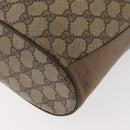 GUCCI GG Supreme Web Sherry Line Bag PVC Beige Gold 41 02 034 Auth 181983-14