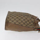 GUCCI GG Supreme Web Sherry Line Bag PVC Beige Gold 41 02 034 Auth 181983-3