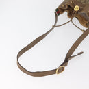 GUCCI GG Supreme Web Sherry Line Bag PVC Beige Gold 41 02 034 Auth 181983-7