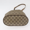 GUCCI GG Supreme Web Sherry Line Bag PVC Beige Gold 41 02 034 Auth 181983-5