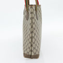 GUCCI GG Supreme Web Sherry Line Tragetasche PVC Beige 41 004 4465 Auth 181984-5