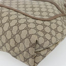 GUCCI GG Supreme Web Sherry Line Tote Bag PVC Beige Gold 40 02 003 Auth 181985A-10