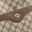 GUCCI GG Supreme Web Sherry Line Tote Bag PVC Beige Gold 40 02 003 Auth 181985A-14