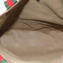 GUCCI GG Supreme Web Sherry Line Tote Bag PVC Beige Gold 40 02 003 Auth 181985A-16