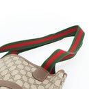 GUCCI GG Supreme Web Sherry Line Tote Bag PVC Beige Gold 40 02 003 Auth 181985A-8