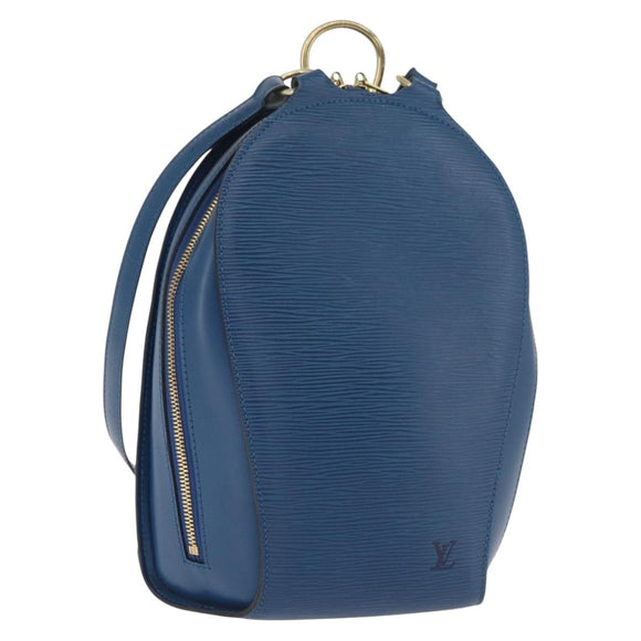 LOUIS VUITTON Epi Mabillon Backpack Blue M52235 LV Auth 181994