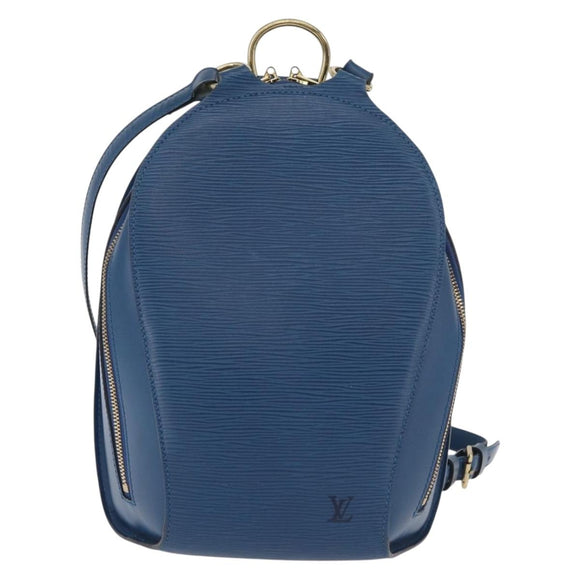 LOUIS VUITTON Epi Mabillon Backpack Blue M52235 LV Auth 181994
