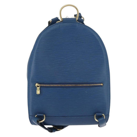LOUIS VUITTON Epi Mabillon Backpack Blue M52235 LV Auth 181994
