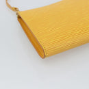 LOUIS VUITTON Epi Pochette Accessoires Pouch Yellow M52949 LV Auth 181996A-15