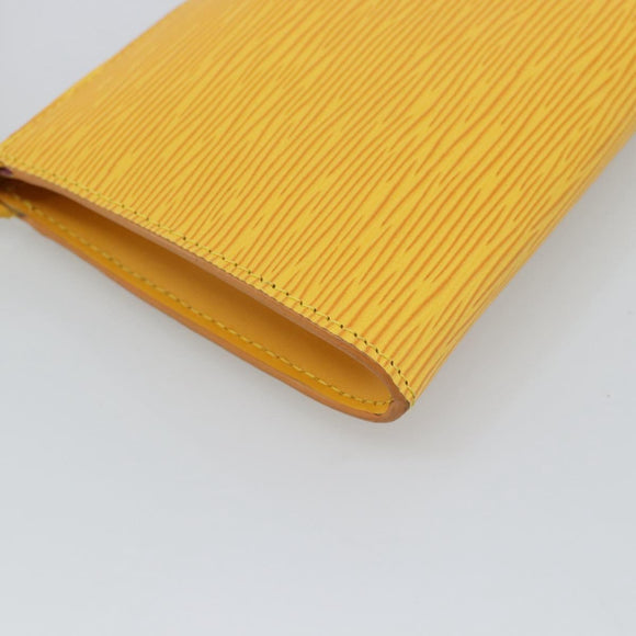LOUIS VUITTON Epi Pochette Accessoires Pouch Yellow M52949 LV Auth 181996A