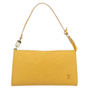 LOUIS VUITTON Epi Pochette Accessoires Pouch Yellow M52949 LV Auth 181996A-13