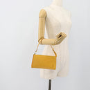 LOUIS VUITTON Epi Pochette Accessoires Pouch Yellow M52949 LV Auth 181996A-20