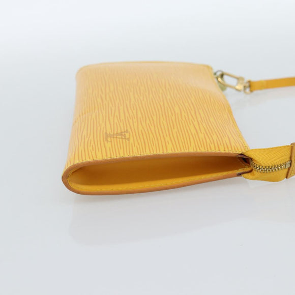 LOUIS VUITTON Epi Pochette Accessoires Pouch Yellow M52949 LV Auth 181996A