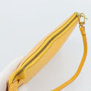 LOUIS VUITTON Epi Pochette Accessoires Pouch Yellow M52949 LV Auth 181996A-6
