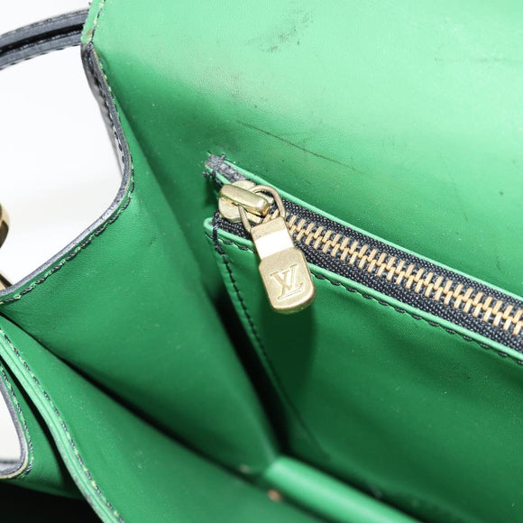 LOUIS VUITTON Epi Osh Shoulder Bag Black Green M52444 LV Auth 181997