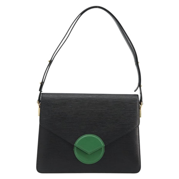 LOUIS VUITTON Epi Osh Shoulder Bag Black Green M52444 LV Auth 181997