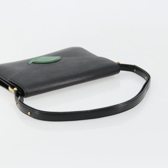 LOUIS VUITTON Epi Osh Shoulder Bag Black Green M52444 LV Auth 181997