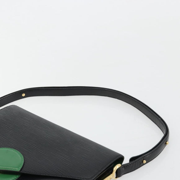 LOUIS VUITTON Epi Osh Shoulder Bag Black Green M52444 LV Auth 181997