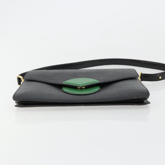 LOUIS VUITTON Epi Osh Shoulder Bag Black Green M52444 LV Auth 181997