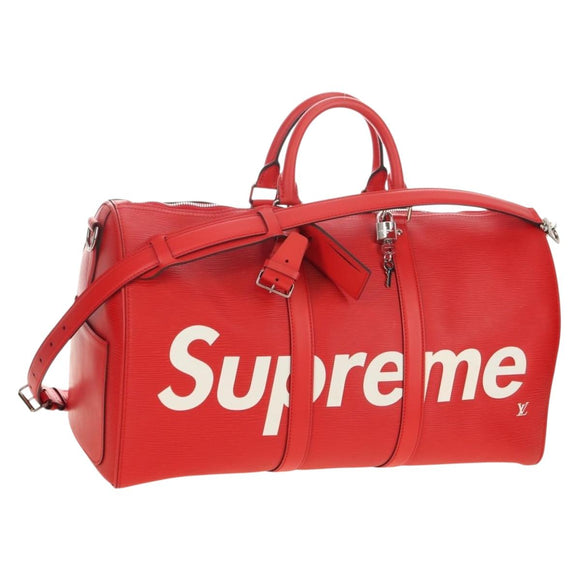 LOUIS VUITTON Epi Supreme Keepall Bandouliere 45 Boston Bag M53419 Auth 181998SM