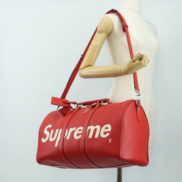 LOUIS VUITTON Epi Supreme Keepall Bandouliere 45 Boston Bag M53419 Auth 181998SM