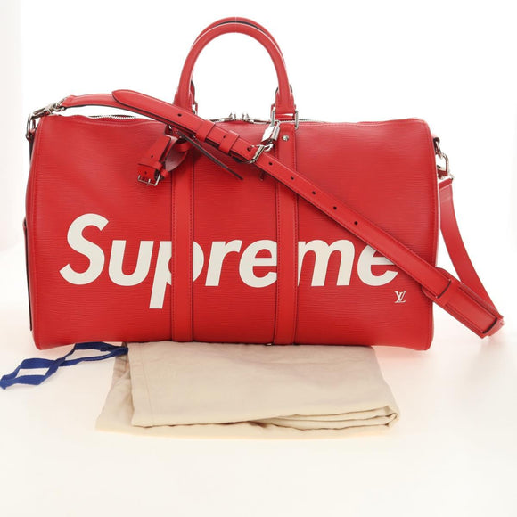 LOUIS VUITTON Epi Supreme Keepall Bandouliere 45 Boston Bag M53419 Auth 181998SM