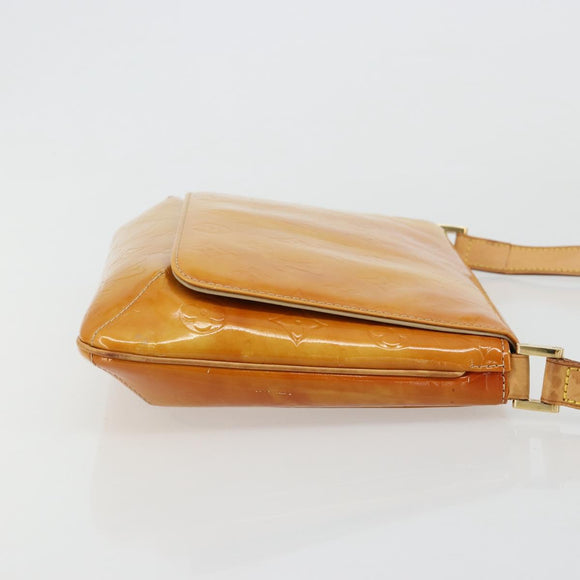 LOUIS VUITTON Monogram Vernis Thompson Street Bag Beige M91301 LV Auth 182002