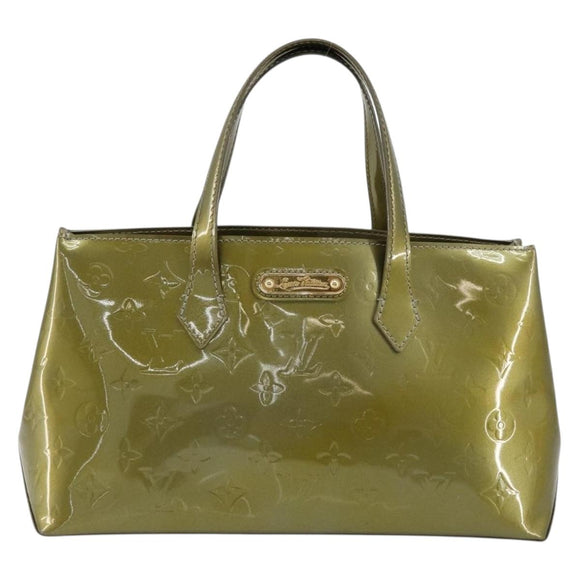 LOUIS VUITTON Monogram Vernis Wilshire PM Handtasche Veil bronze LV Auth 182003