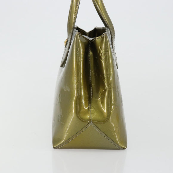 LOUIS VUITTON Monogram Vernis Wilshire PM Handtasche Veil bronze LV Auth 182003