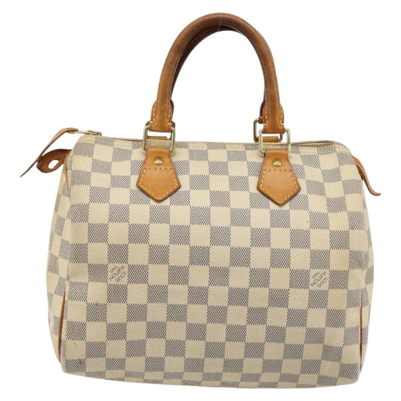 LOUIS VUITTON Damier Azur Speedy 25 Hand Bag N41534 LV Auth 182004