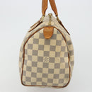 LOUIS VUITTON Damier Azur Speedy 25 Hand Bag N41534 LV Auth 182004-4
