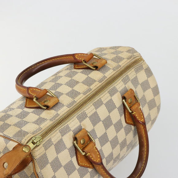 LOUIS VUITTON Damier Azur Speedy 25 Hand Bag N41534 LV Auth 182004