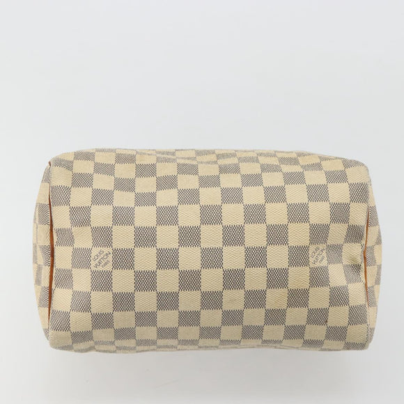 LOUIS VUITTON Damier Azur Speedy 25 Hand Bag N41534 LV Auth 182004