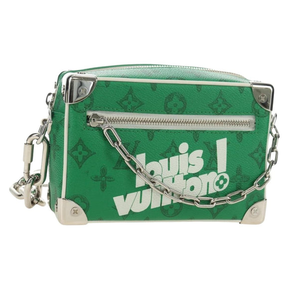 LOUIS VUITTON Monogram Everyday Mini Soft Trunk Bag Green M80816 Auth 182008SAM