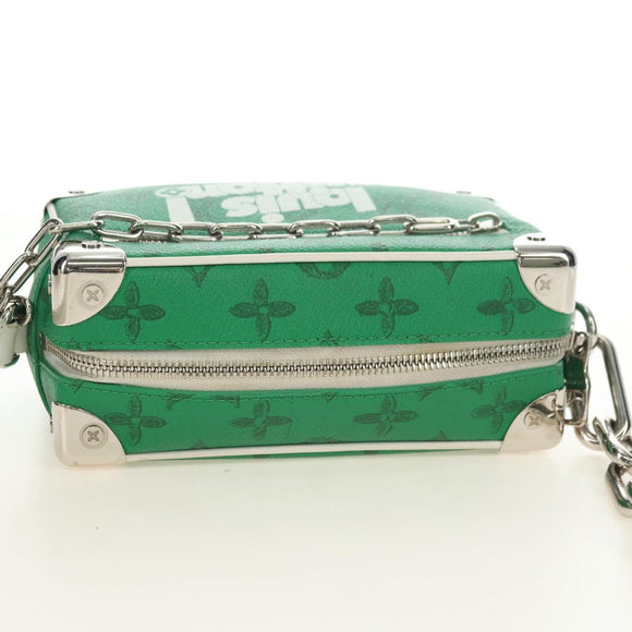 LOUIS VUITTON Monogram Everyday Mini Soft Trunk Bag Green M80816 Auth 182008SAM