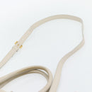 PRADA Handtas Leer 2-weg Ivoor Goud Authentiek 182009-14